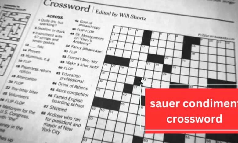 sauer condiment crossword -  The Ultimate Guide!