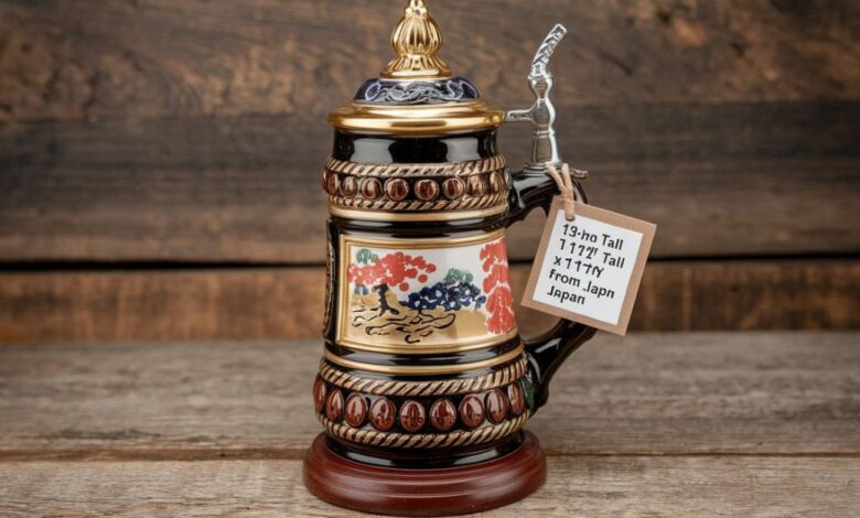 13Inch Tall x 11 12 Tall Beer Stein from Japan