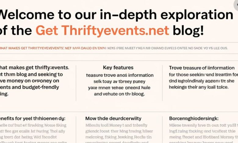 Get Thriftyevents.net Blog