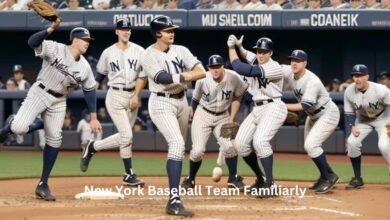 New York Baseball Team Familiarly